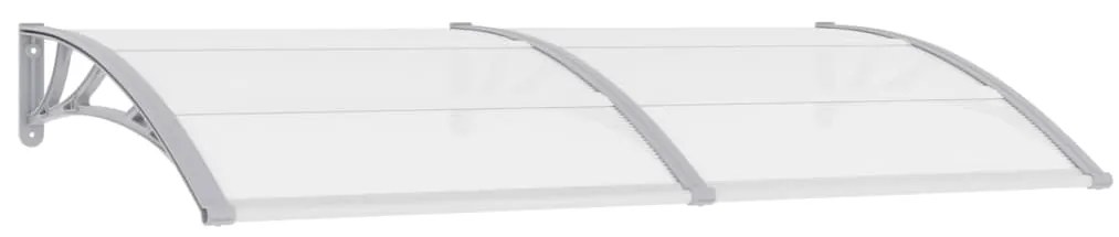 144820 vidaXL Toldo para porta 200x80 cm PC cinzento e transparente