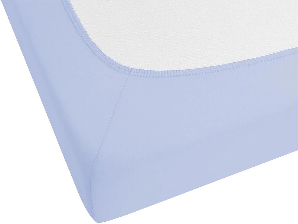 Lençol-capa em algodão azul 160 x 200 cm JANBU Beliani