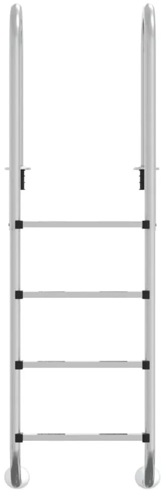 Escada de piscina 54x38x184,5 cm 304 aço inoxidável