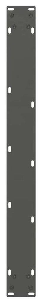 Pés para mesa de jantar em V, 3 peças, antracite, 100x(72-73,3) cm, aç