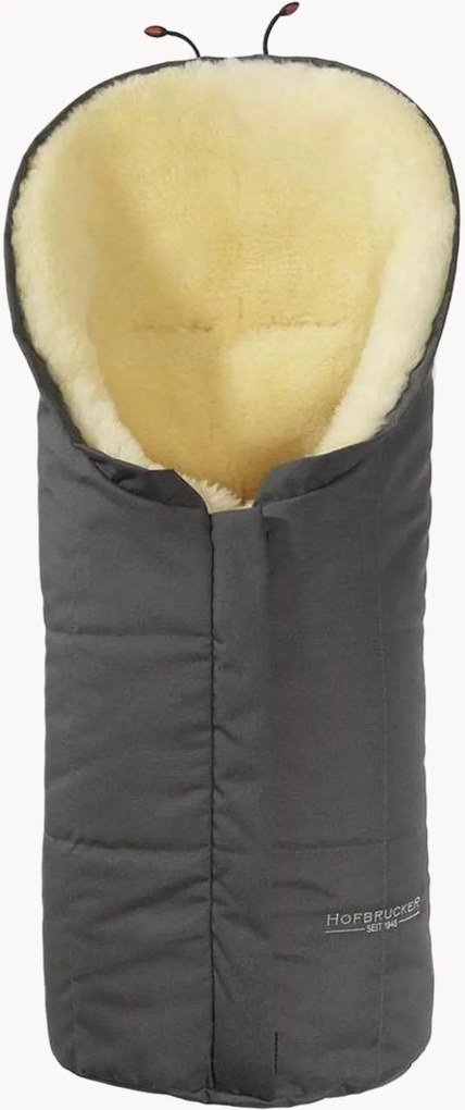 Saco-cama para carrinho e cadeira de bebé em pele de cordeiro Eskimo