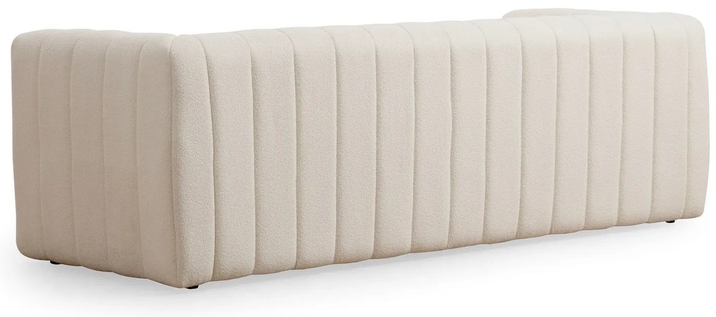 Sofá de 3 Lugares Royal – Creme – Comprimento: 225 cm, Largura: 90 cm,