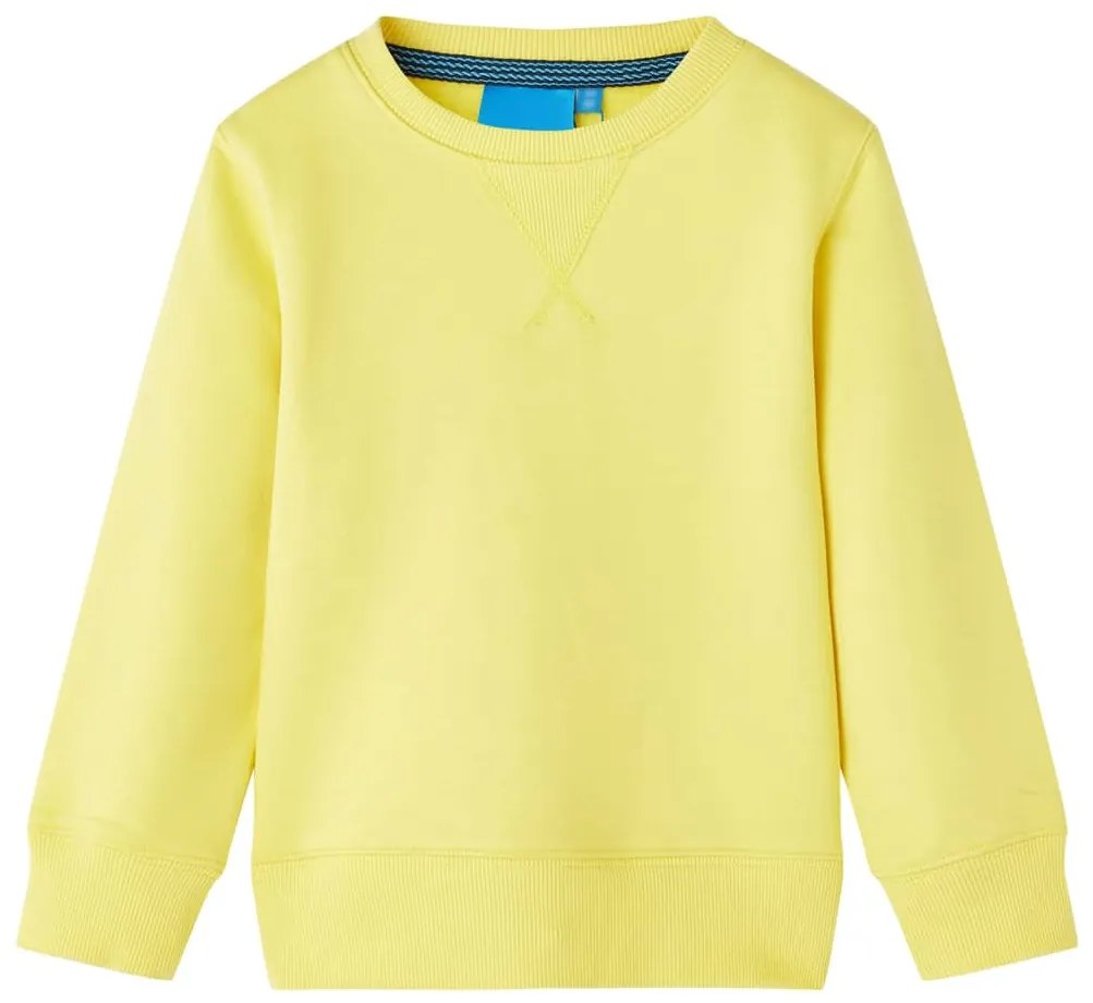 Sweatshirt para criança amarelo-claro 92