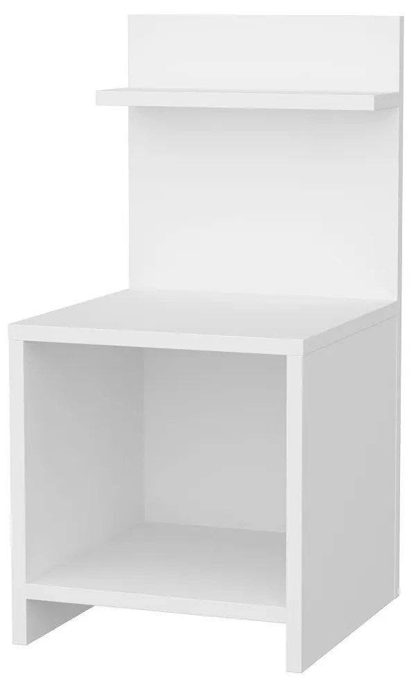 Mesa de Cabeceira Ullman – Branco – 35,6 x 37,4 x 72 cm