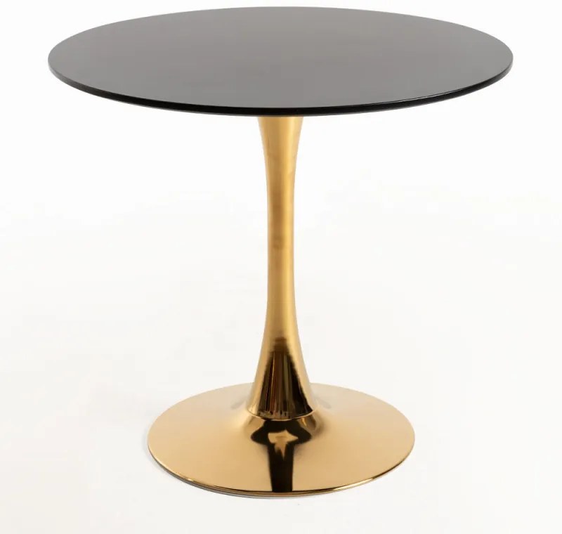 Mesa Kolio 80 cm Golden - Preto