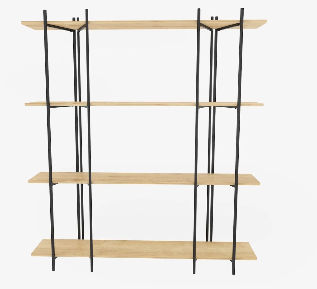 Estante Moss – Carvalho Preto – 160x180x29,6 cm