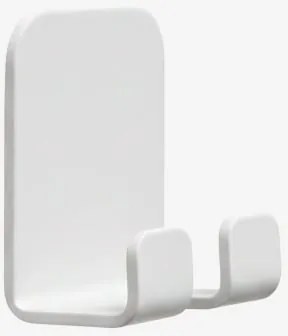 Cabide Adesivo Para Casa De Banho Em Aço Inoxidável Ondreli Branco - Sklum