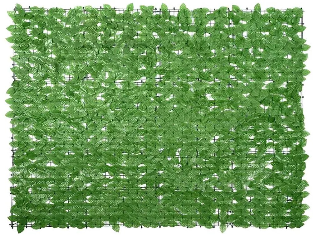 Tela de varanda com folhas verdes 200x150 cm