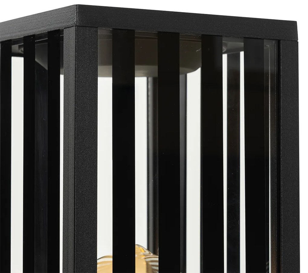 Candeeiro de pé exterior moderno preto 80 cm IP44 - Dijon Moderno