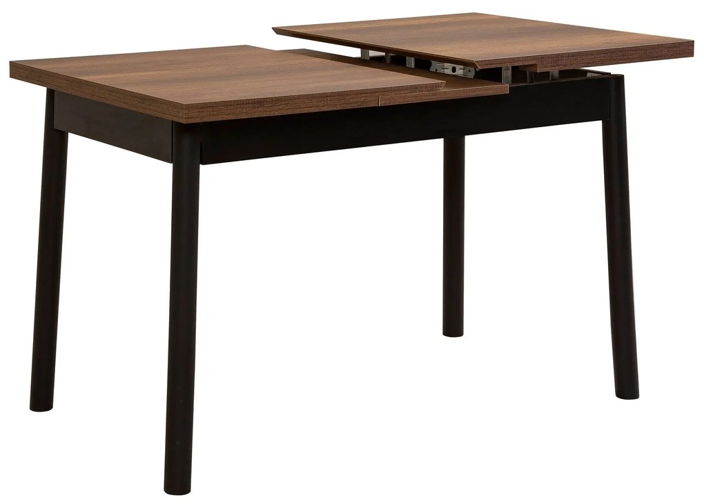 Conjunto de Mesa de Jantar Extensível Oliver – Preto – 120x77x75 cm
