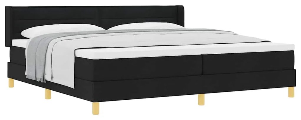 Cama Box Preto e Branco e Preto 200 x 200 cm Espuma