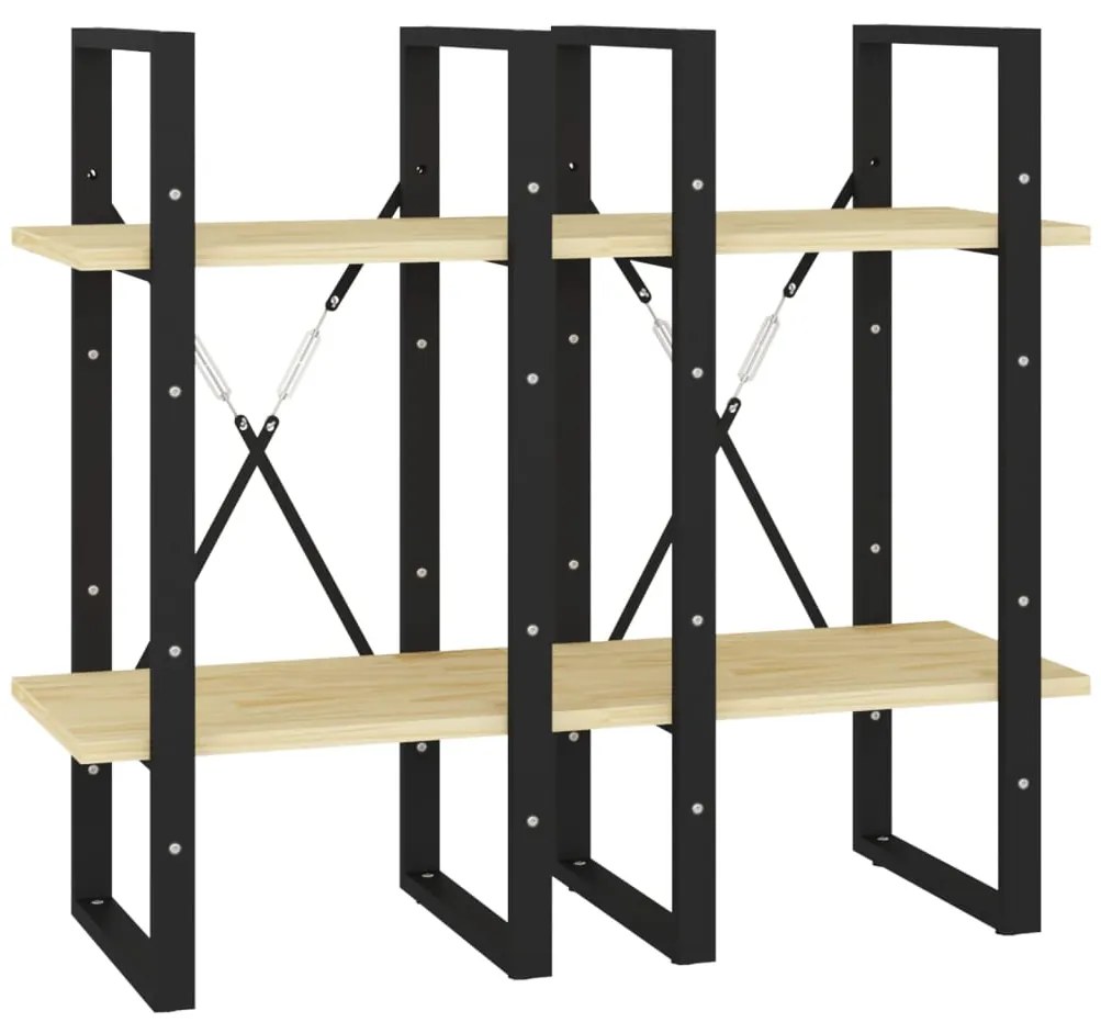 Estante com 4 prateleiras 40x30x140 cm pinho maciço