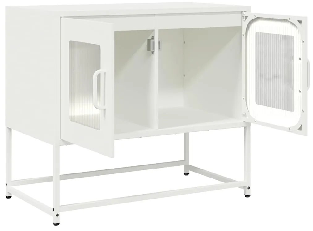 Móvel de TV 68x39x60,5 cm aço laminado a frio branco