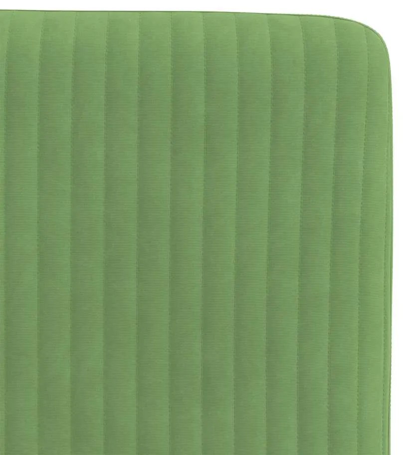 Cadeiras de jantar 6 pcs veludo verde-claro