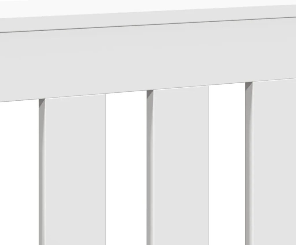 Cobertura de radiador 104x20x82 cm derivados de madeira branco