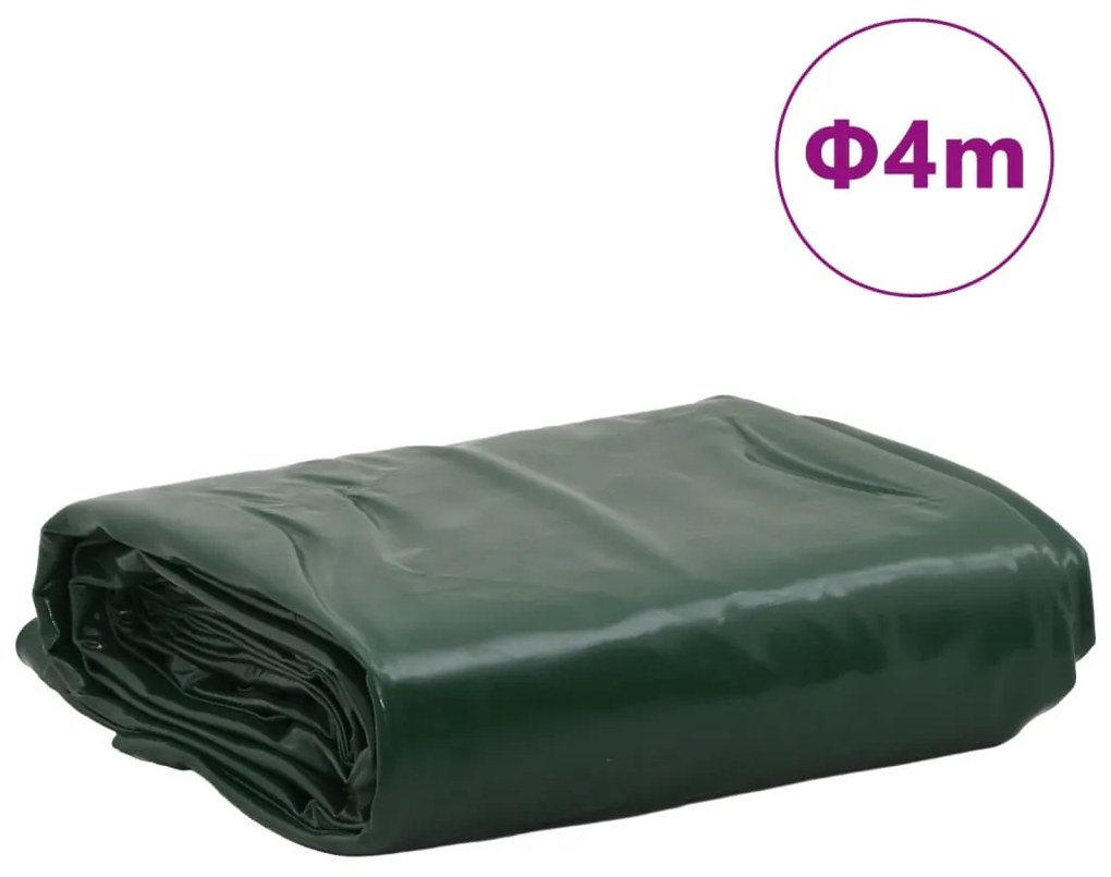 Lona Ø 4 m 650 g/m² verde