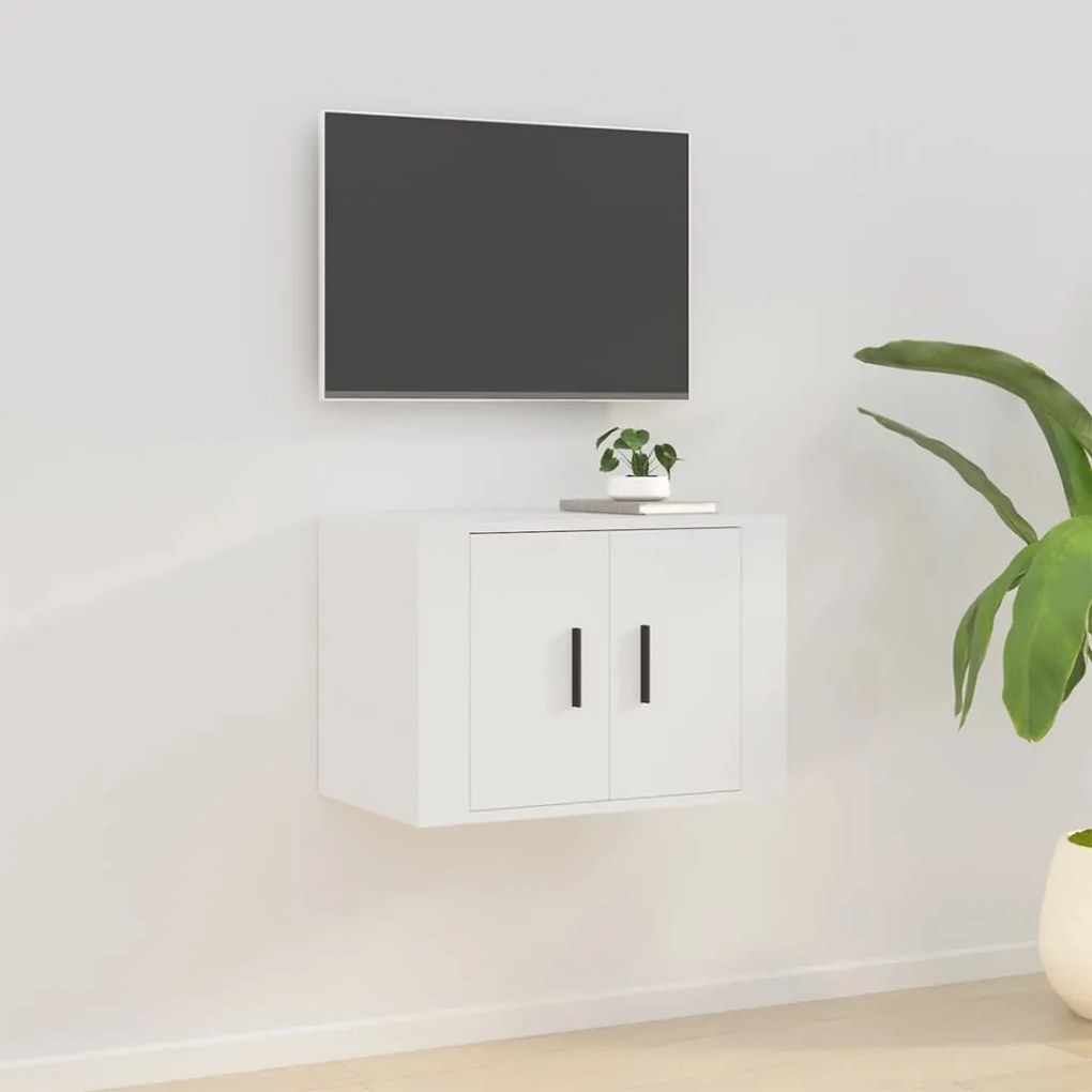 vidaXL Móvel de TV para parede 57x34,5x40 cm branco