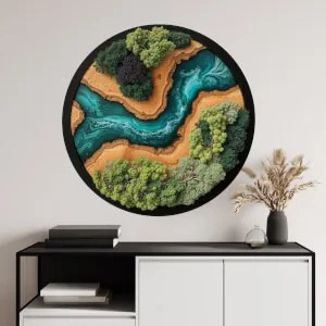 Autocolante de parede musgo - Rio Epoxy