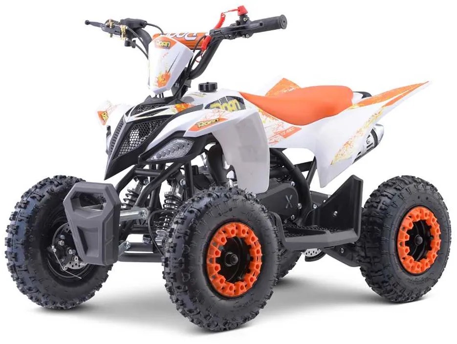 MINI MOTO 4 GASOLINA PARA CRIANÇAS 49cc Roan Ratte R6 4.5cv Laranja