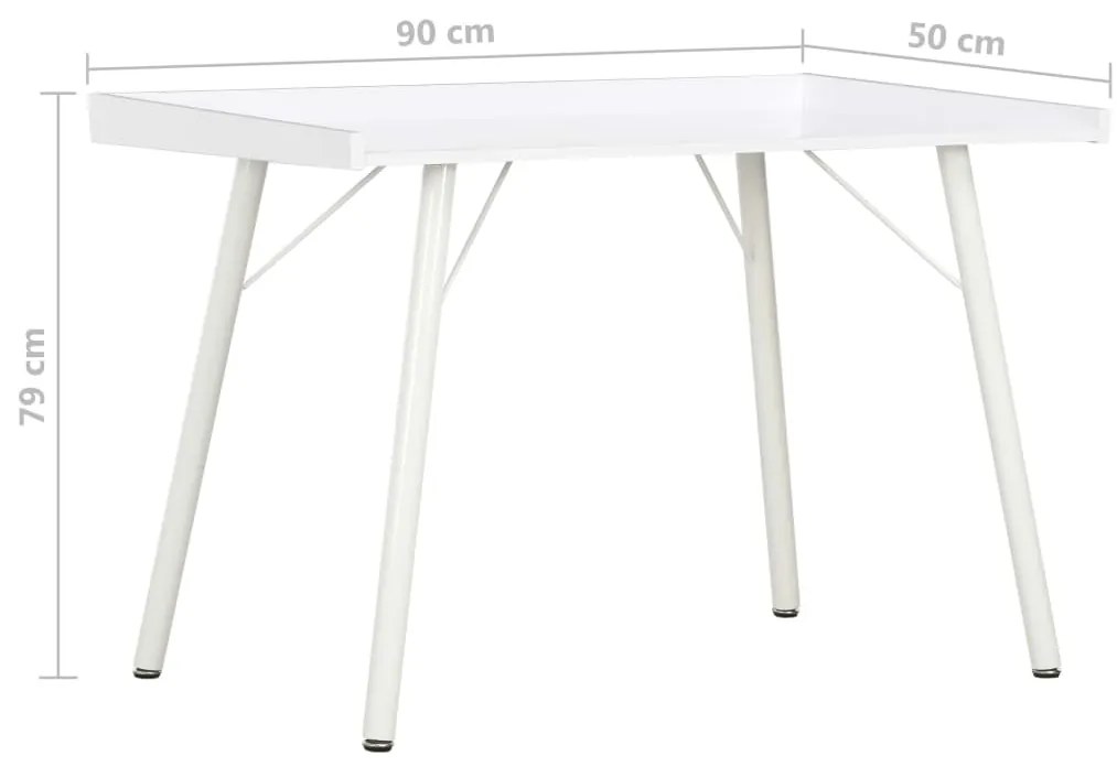 Secretária 90x50x79 cm branco