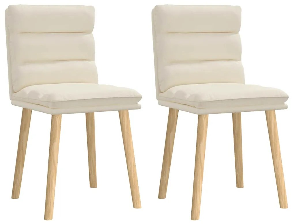 Cadeiras de jantar 2 pcs linho