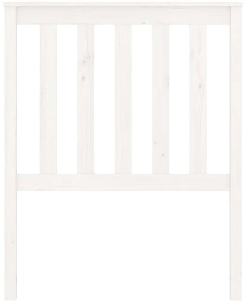 Cabeceira de cama 81x4x101 cm pinho maciço branco