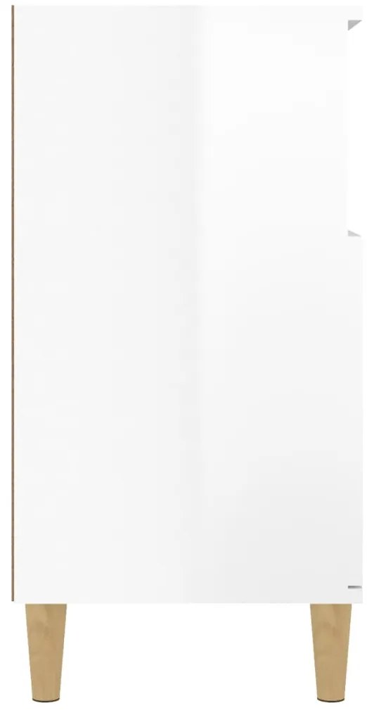 Aparador 60x35x70 cm derivados de madeira branco brilhante