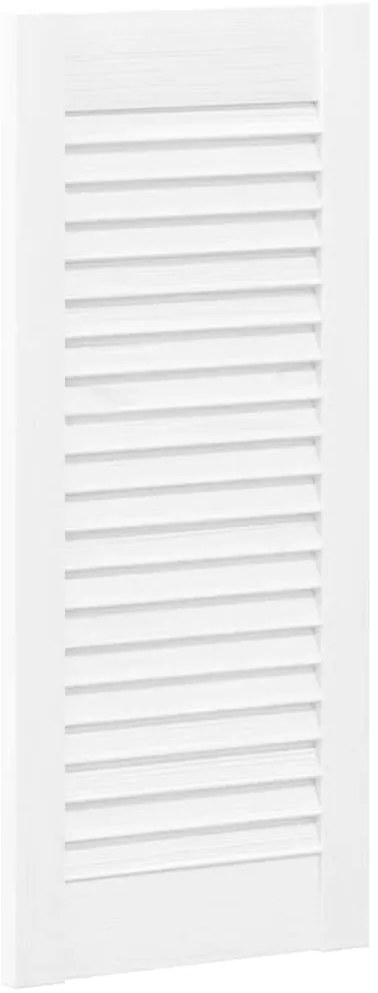Portas de armário 2 pcs design de persiana 69x29,5 cm branco