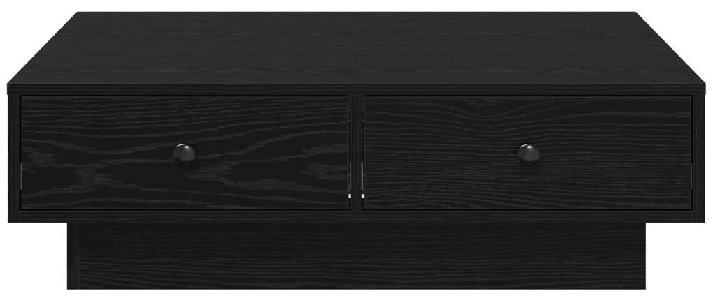 Mesa de Centro Carvalho preto Madeira de engenharia 90 x 90 x 28 cm
