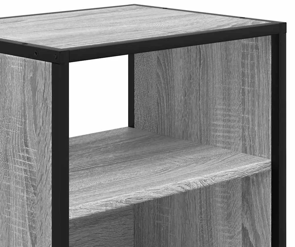 Mesas de cabeceira de parede 2 pcs 40x31x39,5cm cinzento sonoma