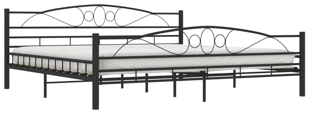 Estrutura de cama 200x200 cm aço preto