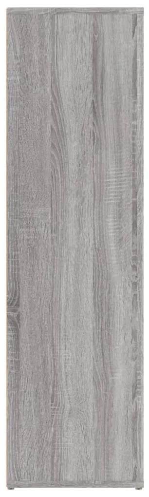 Aparador 80x30x106 cm derivados de madeira cinzento sonoma