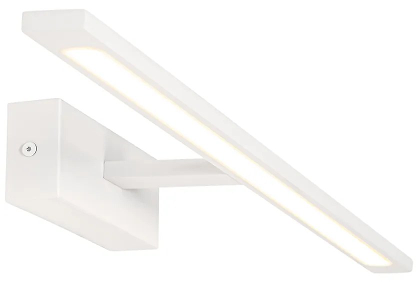 Candeeiro de parede branco 62 cm com LED IP44 - Jerre Design