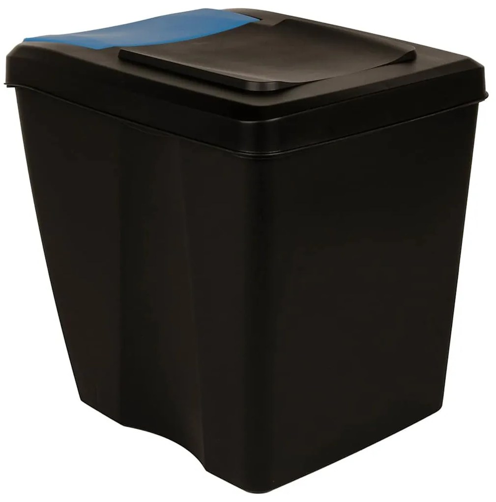Caixotes do lixo empilháveis 3 pcs 75 L antracite