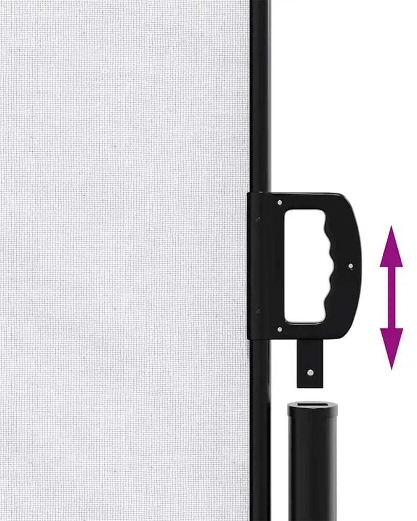 Toldo lateral retrátil 160x600 cm branco