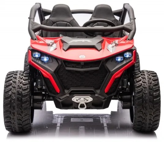 Carro elétrico infantil DRACO 24V 2 Lugares 4x4, Rodas Borracha Vermelho