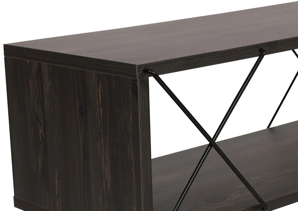 Móvel TV Street – Castanho Escuro – 120 cm x 40 cm x 30 cm
