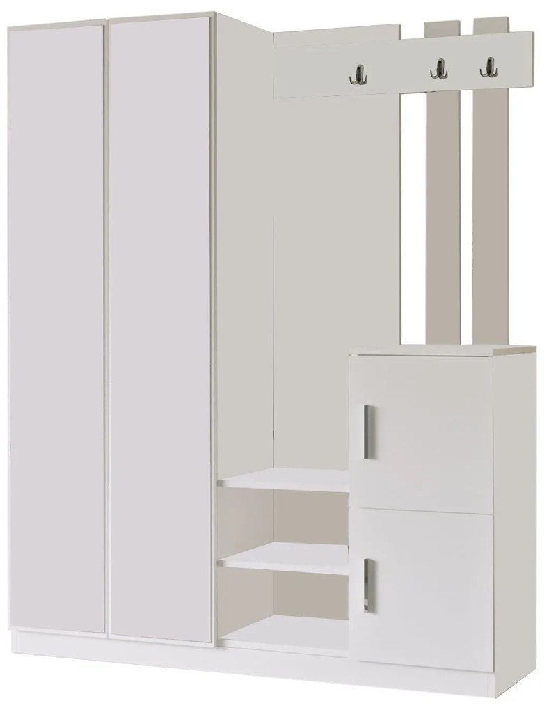 Cabide de Entrada DD8 – Branco – 147,2x179,7x37,5 cm