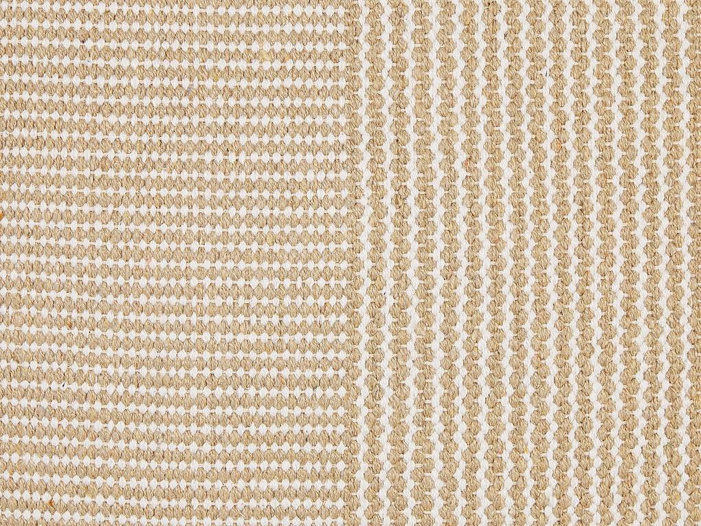 Almofada decorativa em algodão creme 45 x 45 cm ARALIA Beliani