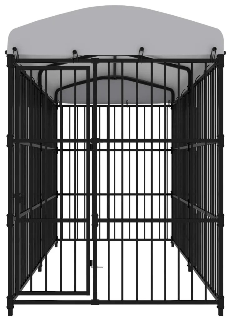 Canil de exterior com telhado 300x150x210 cm