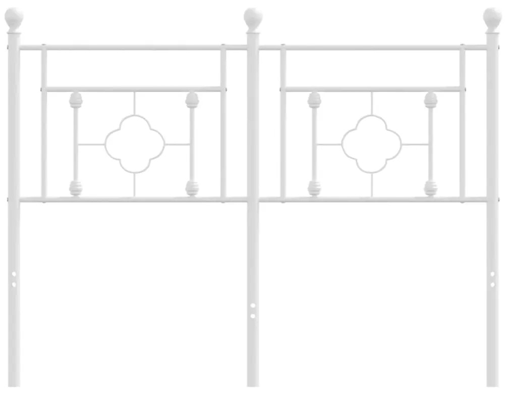 Cabeceira de cama 120 cm metal branco