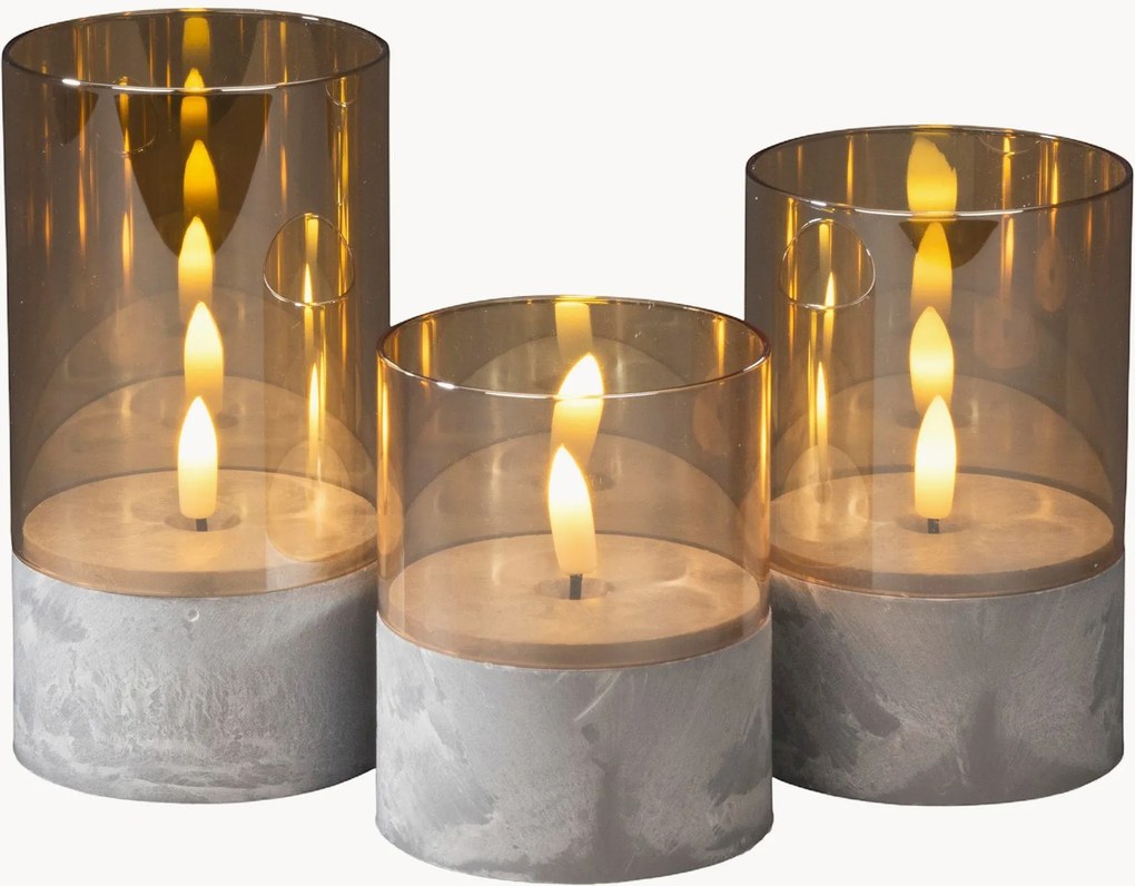 Velas LED Verona, conjunto de 3
