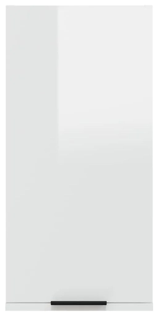 Armário de parede casa de banho 32x20x67 cm branco brilhante