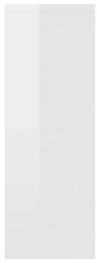 Prateleira parede 45,1x16x45,1cm contraplacado branco brilhante