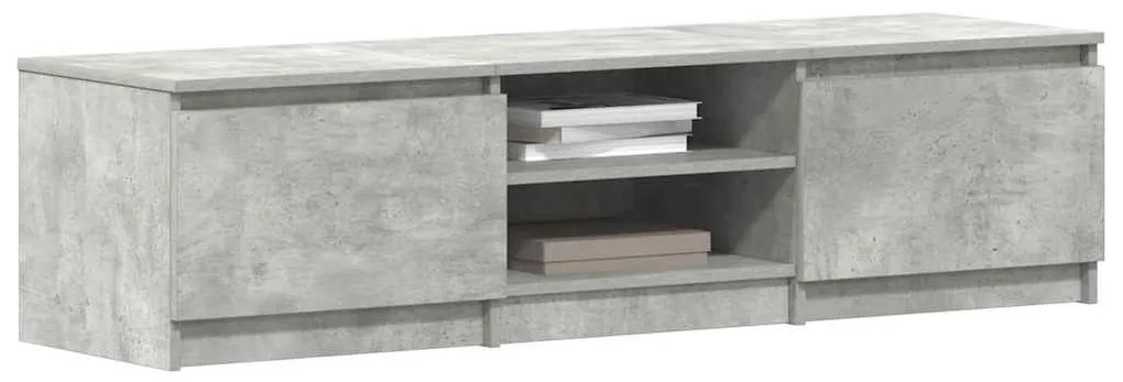 Móvel de TV derivados de madeira cinzento concreto