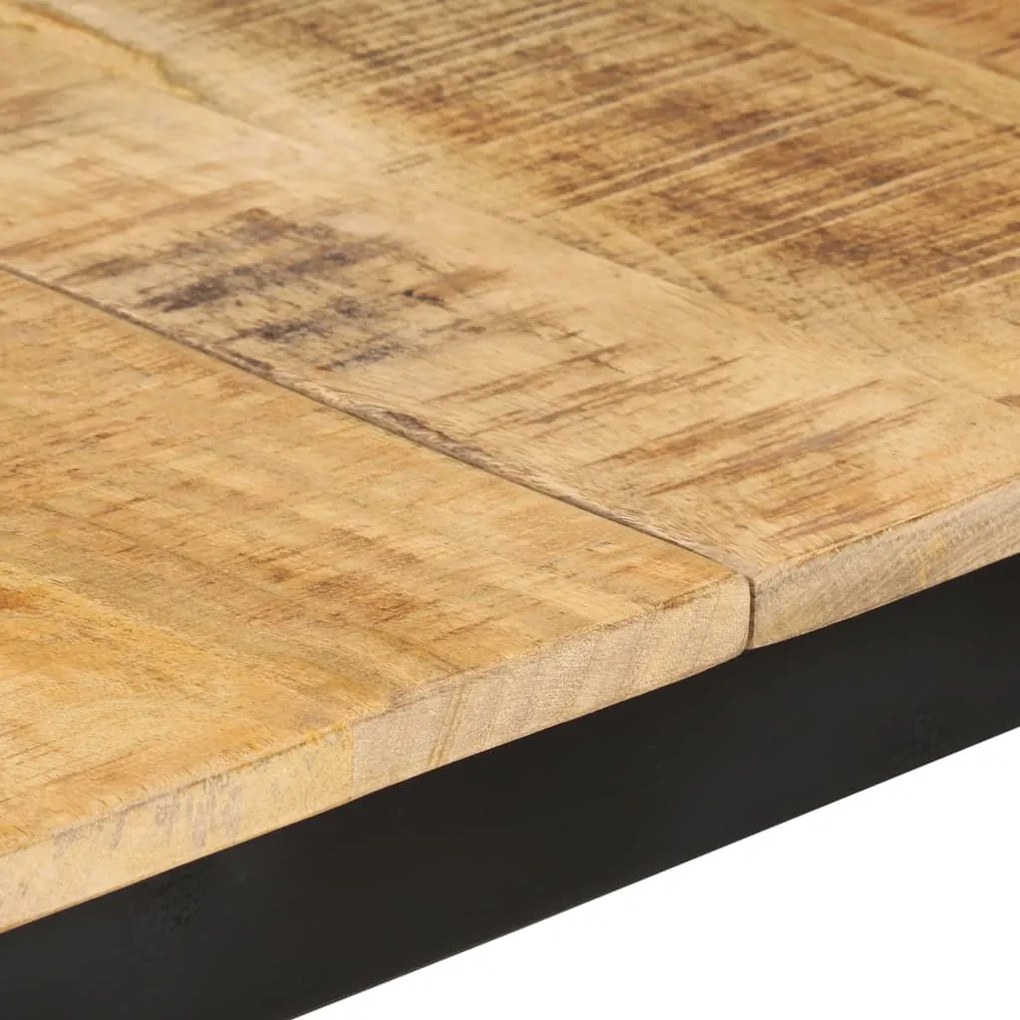 Mesa de jantar 180x90x76 cm madeira de mangueira maciça áspera