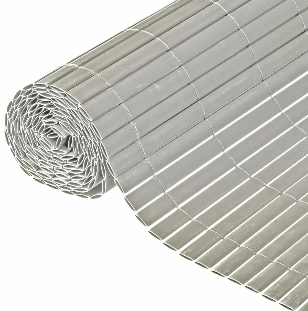 Tela de jardim face dupla PVC 1,5x3m cinzento