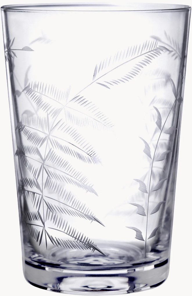 Copos em cristal artesanal Fern, conjunto de 6