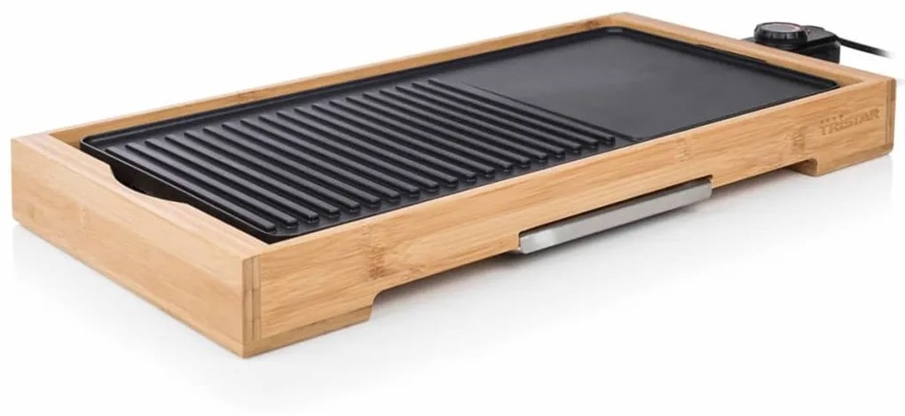 417935 Tristar Grelhador em bambu BP-2641 2200 W 51x25,4 cm