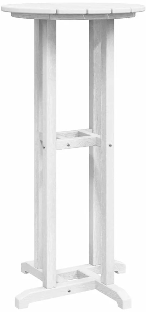 Mesa de Bar Branca 55x55x107 cm HDPE